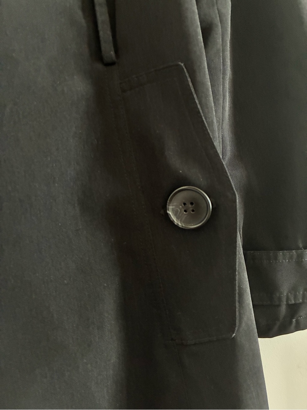 London Fog Black Women’s Mid-Length Trench Coat - Picture 6 of 9